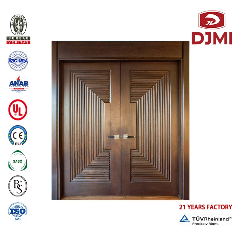 Günstige High Quality Teak Door Model Wood with Glass Interior Solid Wooden Doors Customized Interior Room Style Pu Painting Finished 100% Wood Doors Solid Design Wood Door New Settings Solid Wood Doors Design Entry